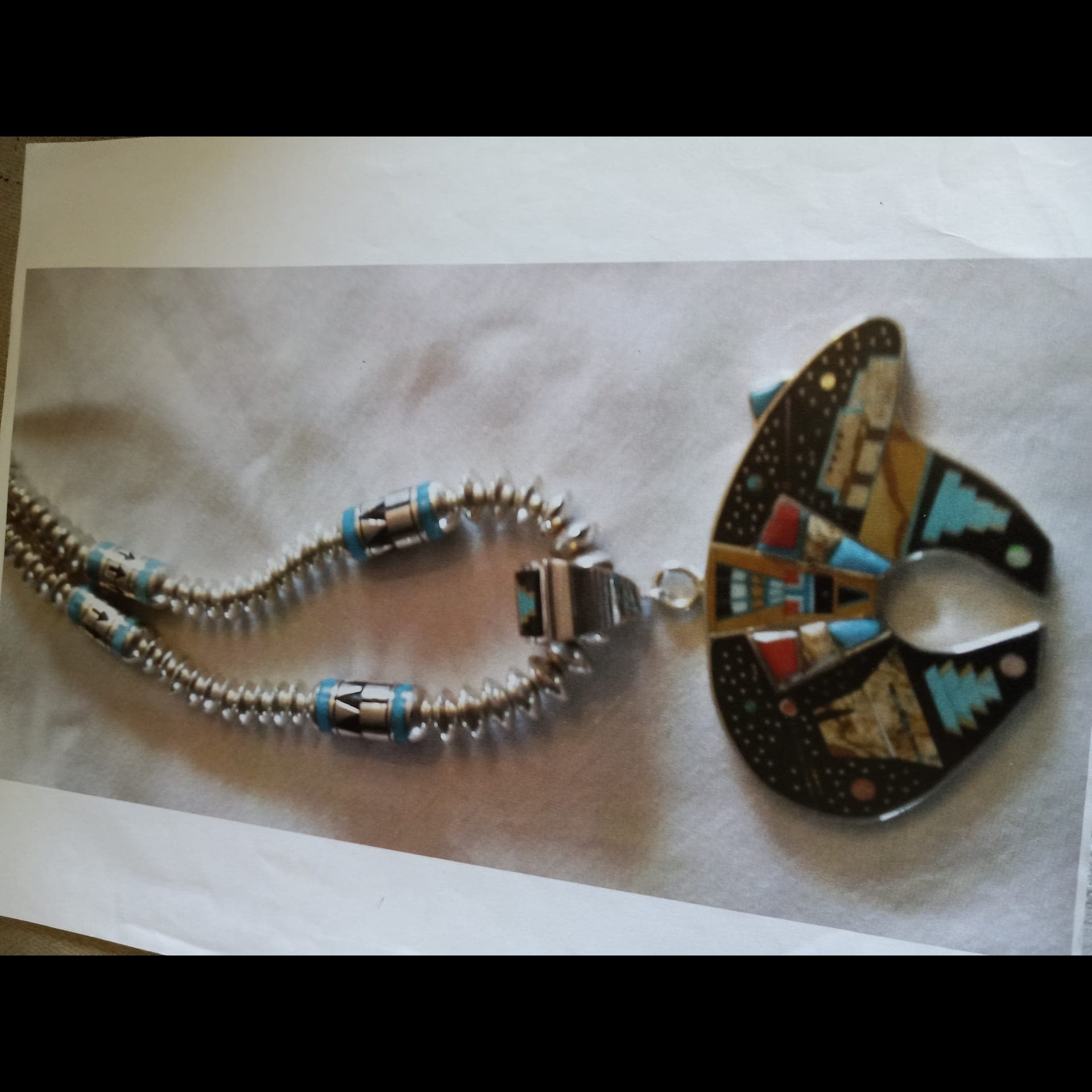 Bear Inlay Necklace