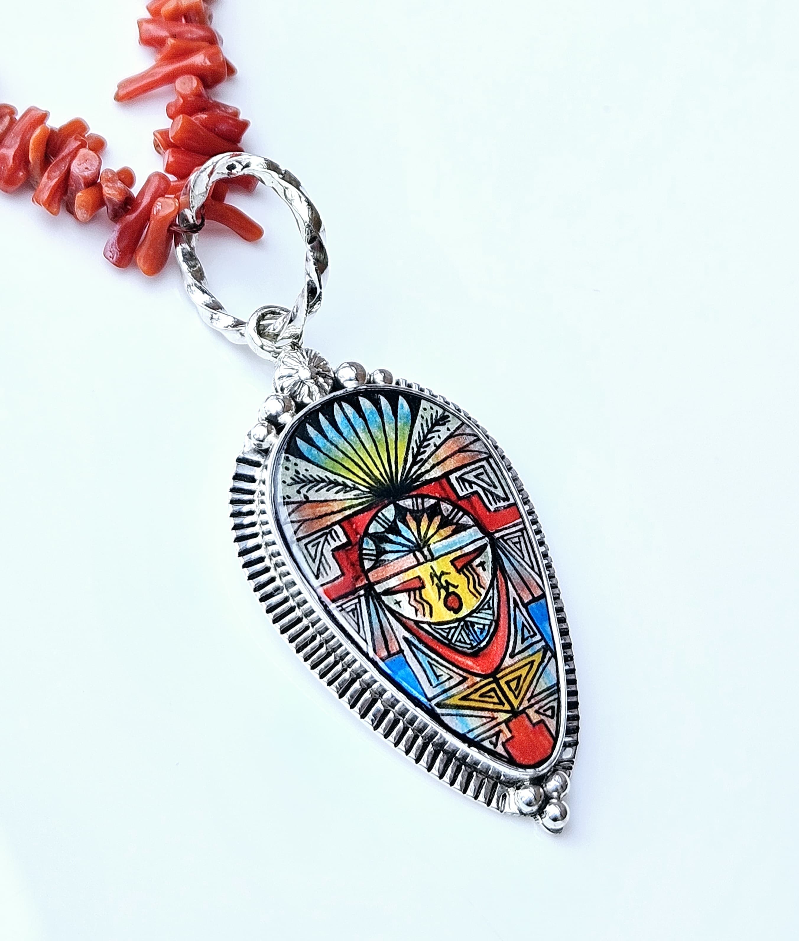 Yei teardrop pendent