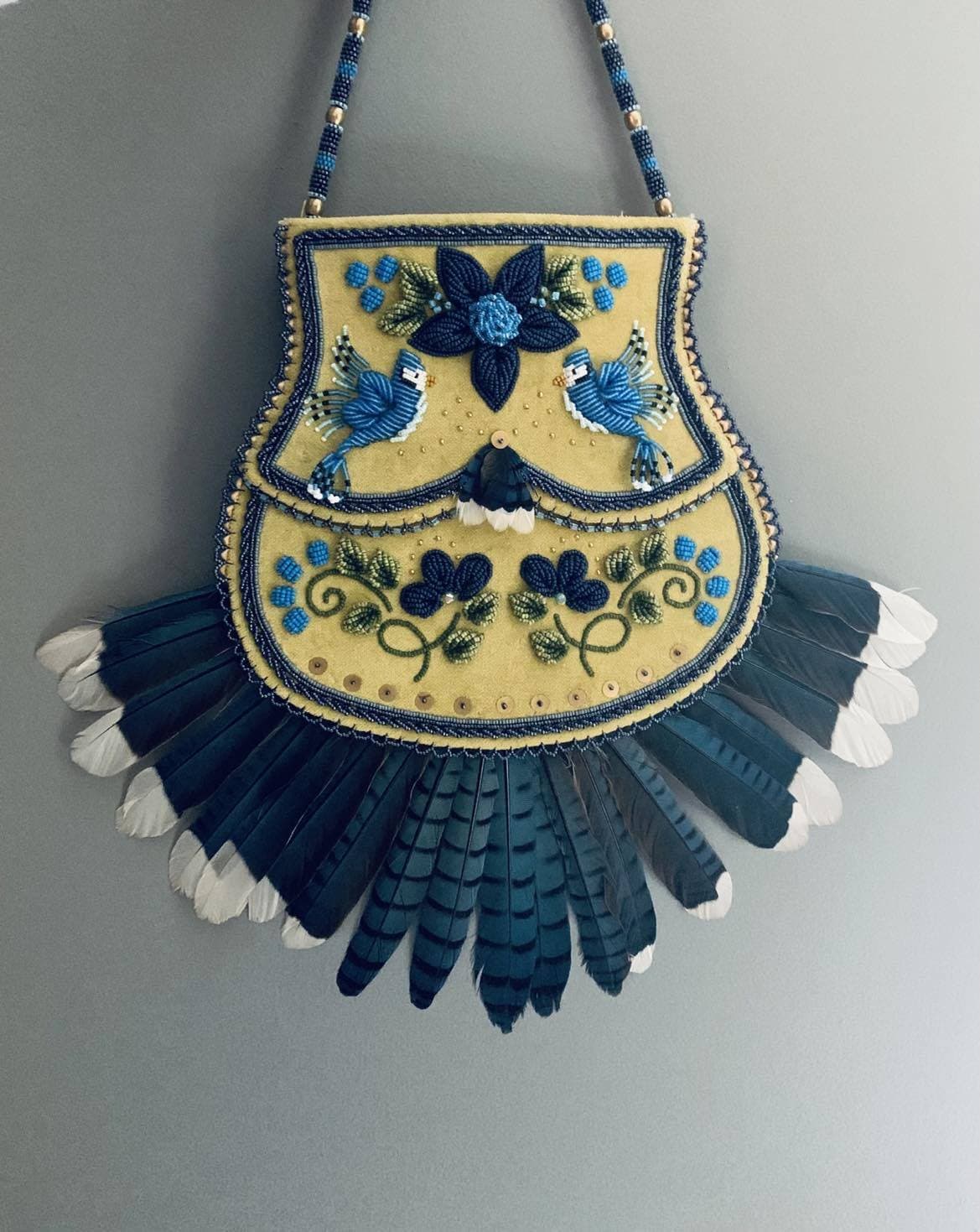 Blue jay False Flap Purse
