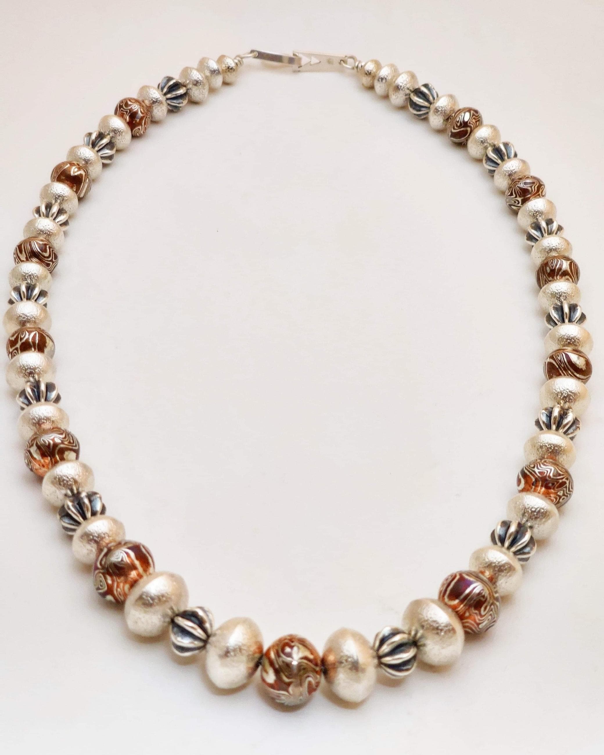 Mokume gane necklace