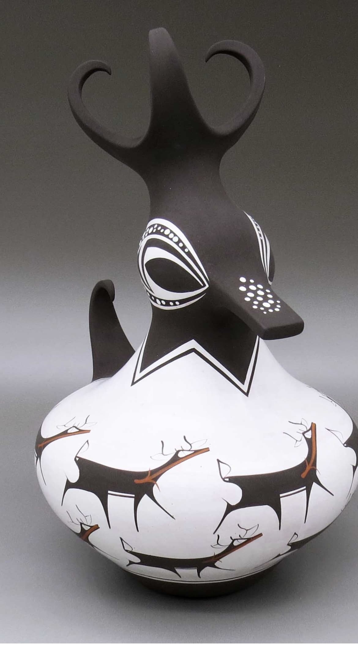 White duck with deer