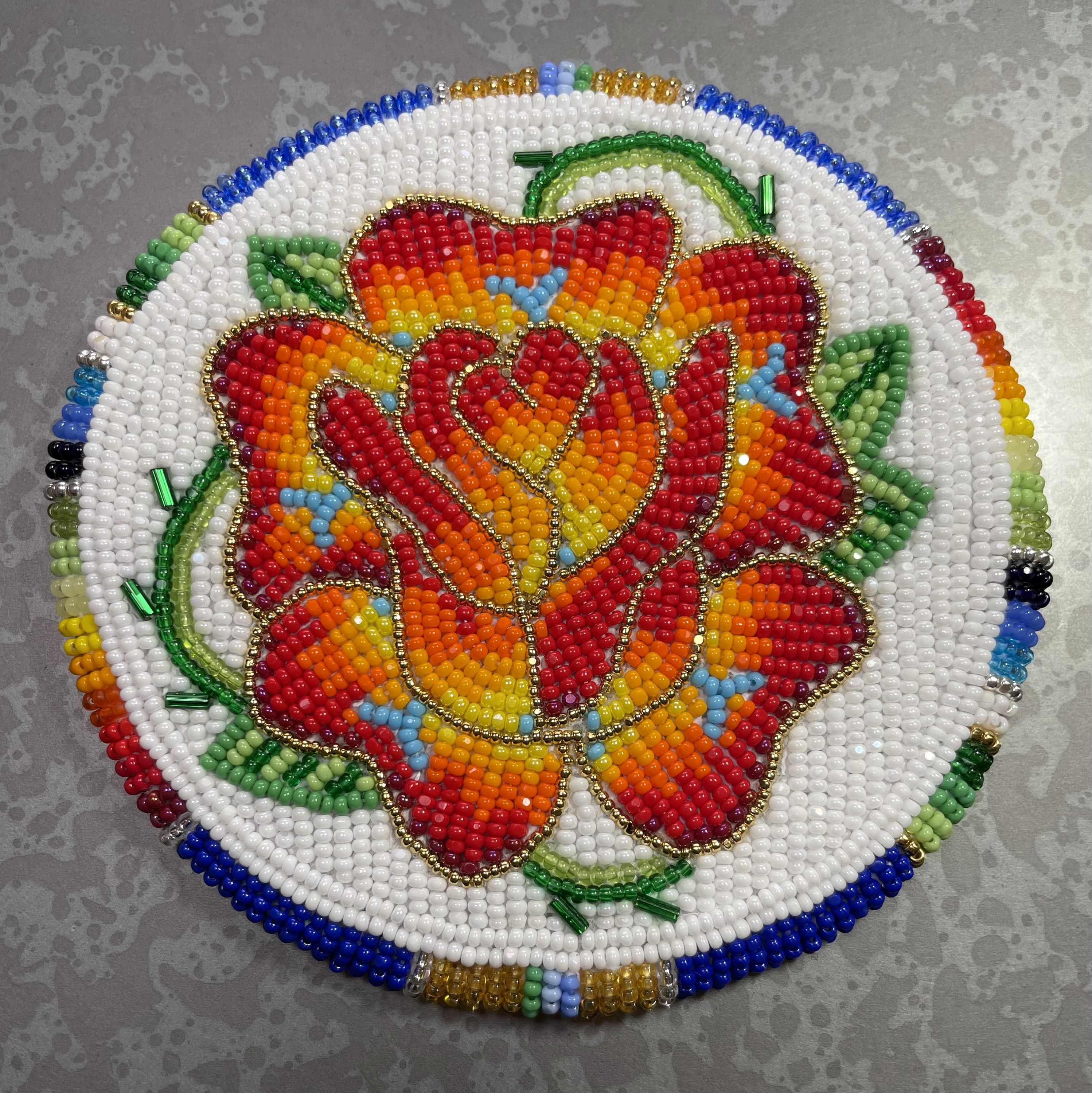 Beaded Rose