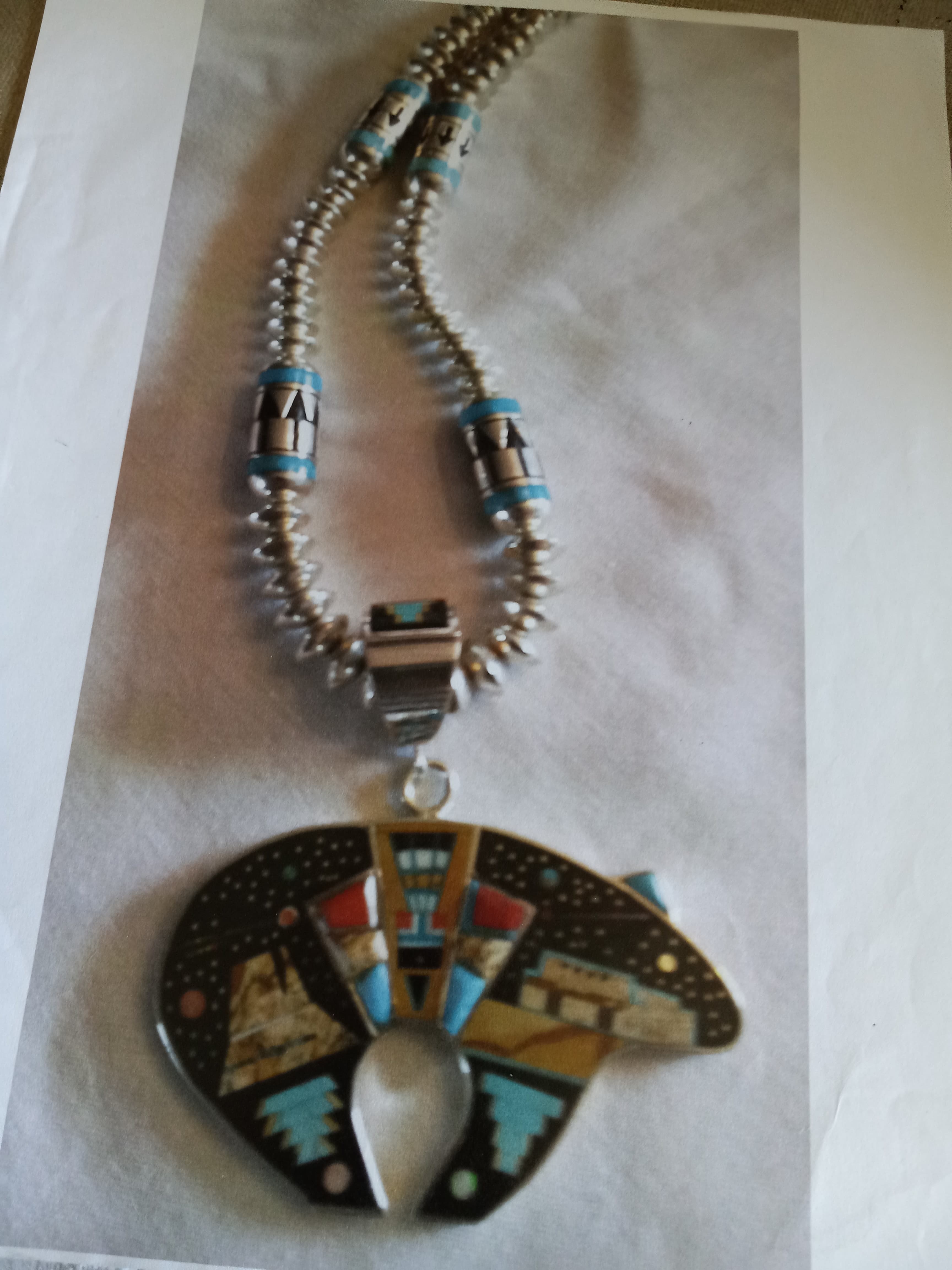 Bear Inlay Necklace