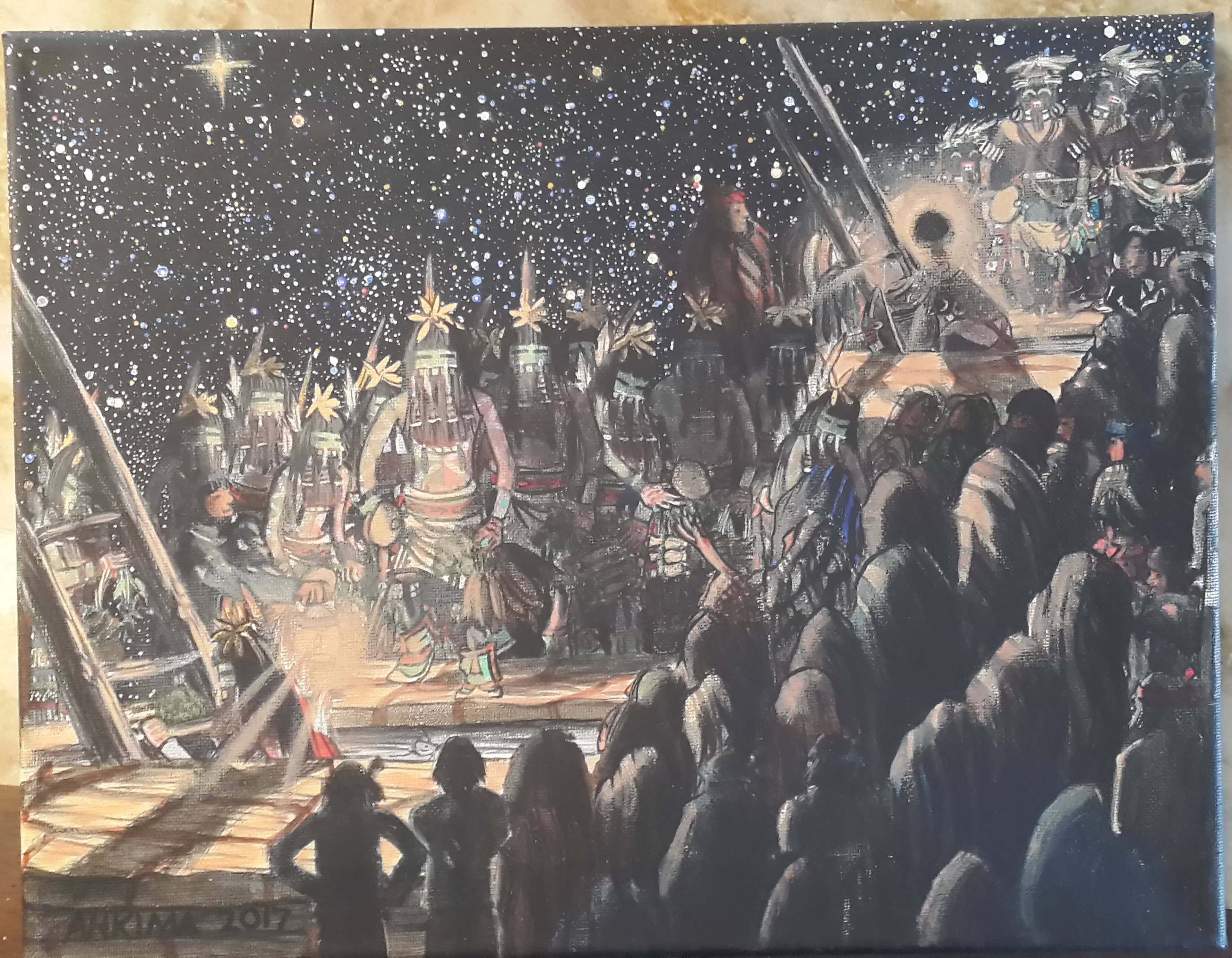 Katsinam entering the qiva