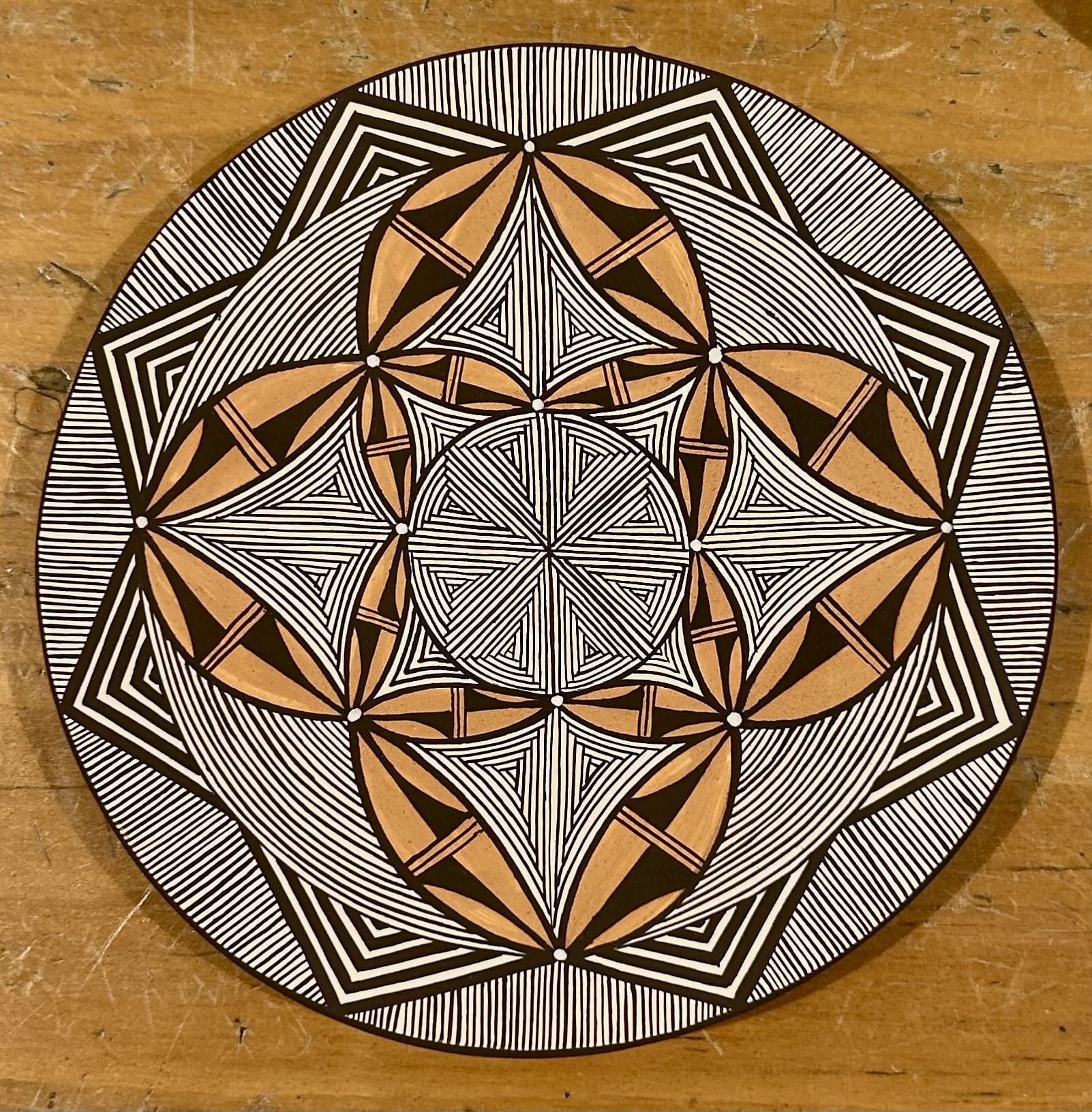 Snowflake pattern plate